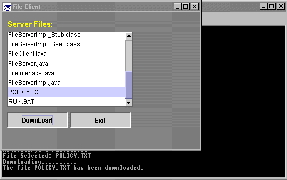 GUI-based File Transfer Client